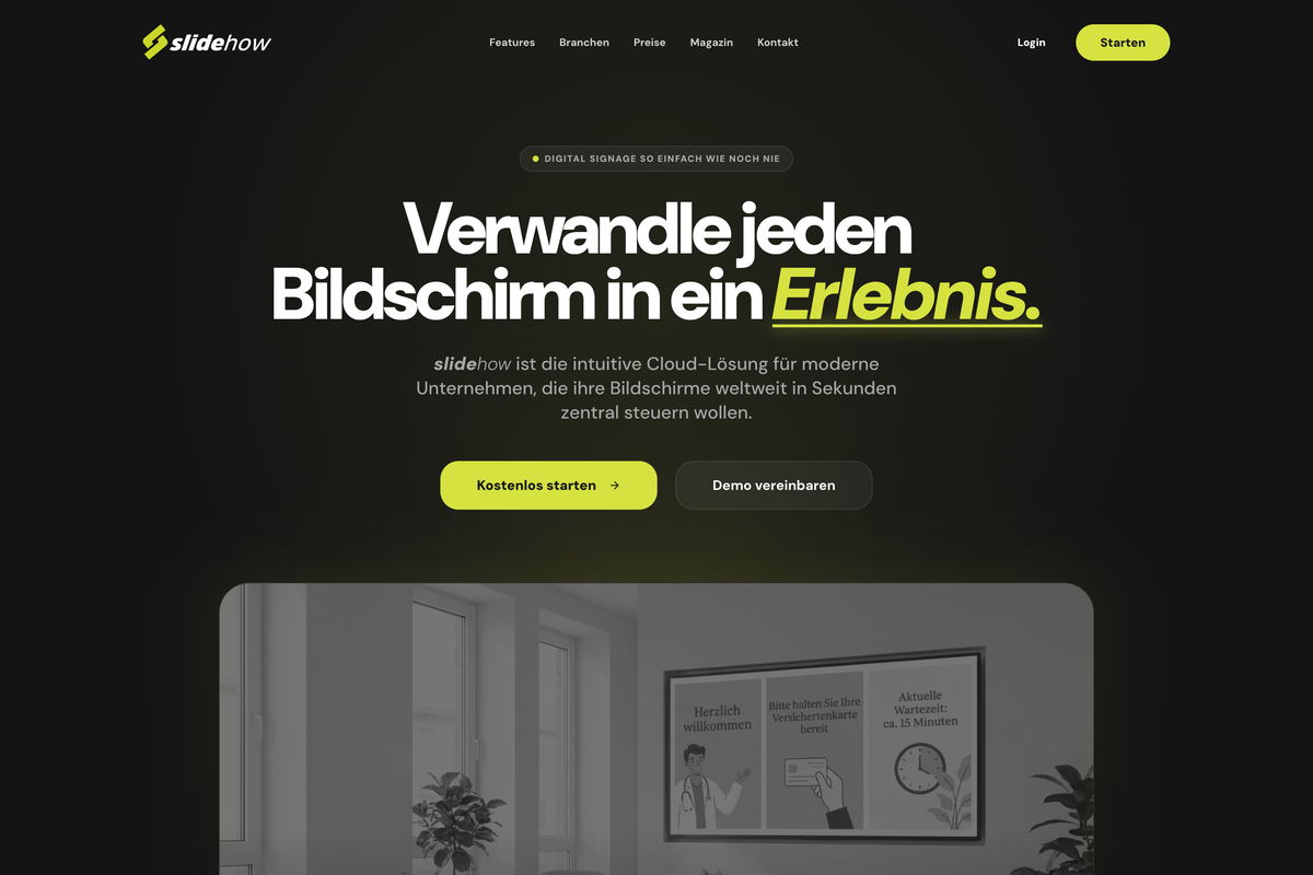 slidehow - Digital Signage Cloud.